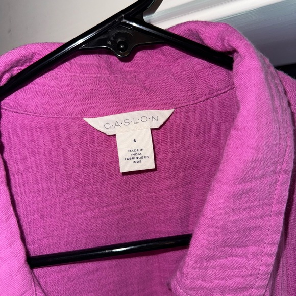 Caslon Cotton gauze camp shirt - Picture 3 of 4